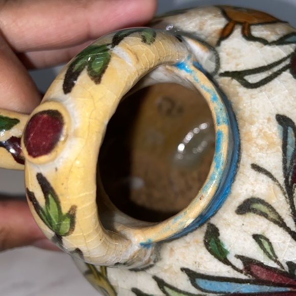 Vintage Collectible Hand Made Hand Painted Pottery Jug - Picture 10 of 17